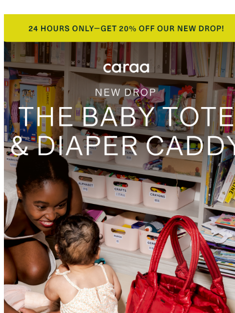 caraa newsletter: Your new go-to baby gear, 20% off 🎀