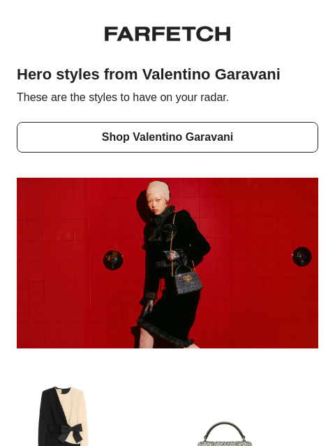 farfetch newsletter: The new Valentino Garavani heroes