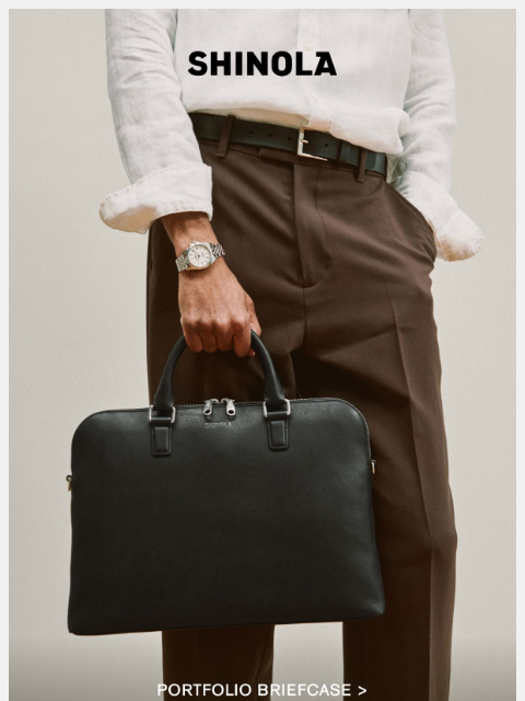 shinola newsletter: Discover Men’s Leather Goods