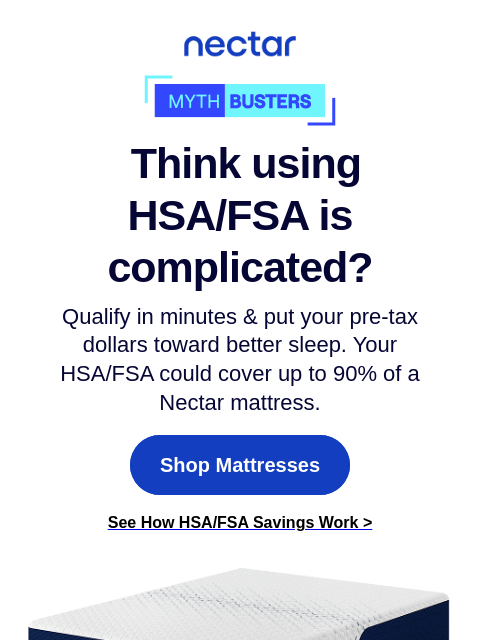 nectarsleep newsletter: Think HSA/FSA is complicated? Think again. 🤔