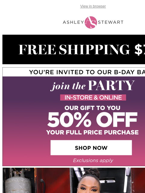 ashleystewart newsletter: Made-to-match sets you need NOW π 50% off right n...