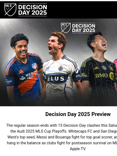 mlssoccer newsletter: Everything to know about MLS Decision Day