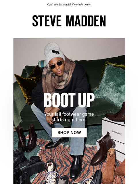 stevemadden newsletter: Fall’s Best Boots