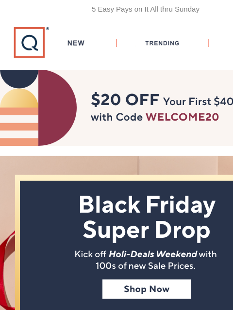 qvcemail newsletter: Super Drop! 100s of New Sale Prices