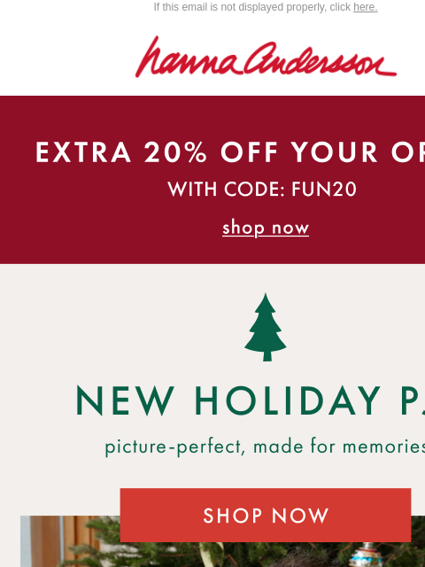 hannaandersson newsletter: New PJs Have Entered The Chat 🌲