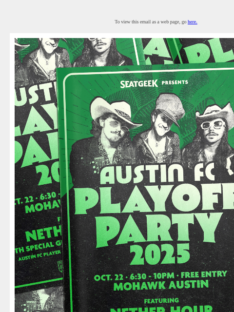austinfc newsletter: ¡LISTOS! Austin FC 2025 Playoff Party at Mohawk