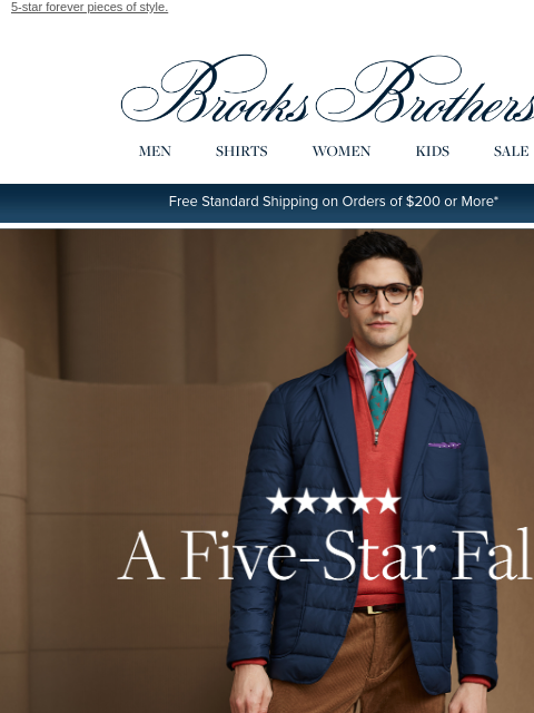 brooksbrothers newsletter: The fall reviews are in