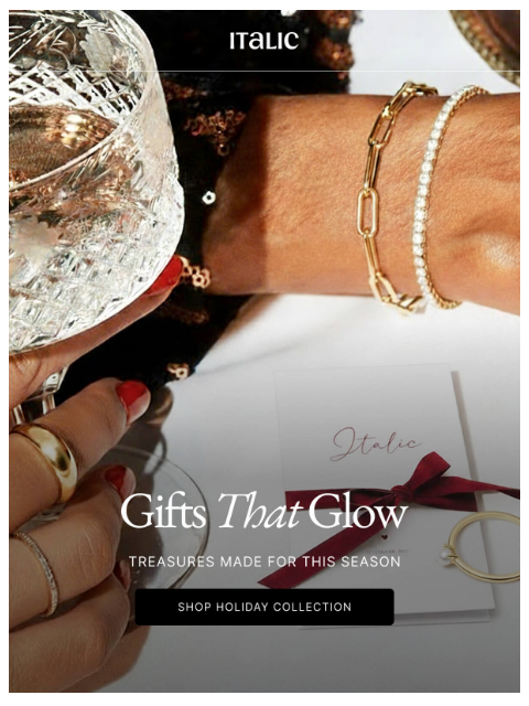 italic newsletter: Jewelry Gifts That Shine (and are on sale)