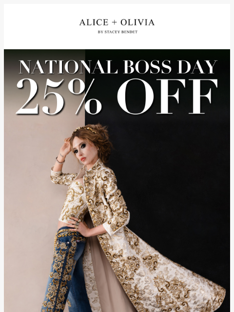aliceandolivia newsletter: 24 HOURS, 25% OFF 🚨