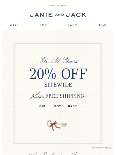 janieandjack newsletter: Discover our holiday collections + 20% off