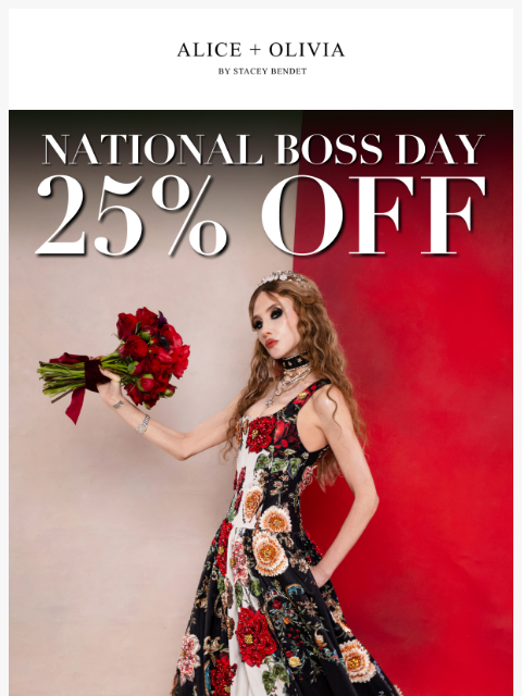 aliceandolivia newsletter: 25% Off Ends at Midnight ⏰⏰⏰