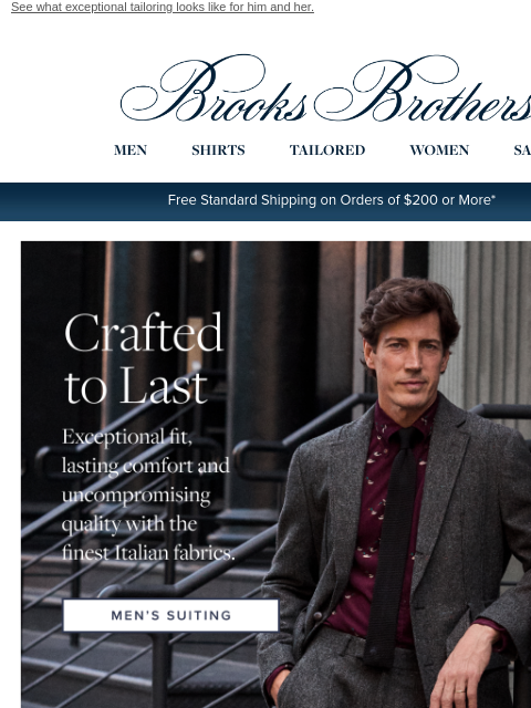 brooksbrothers newsletter: Suiting is having a moment