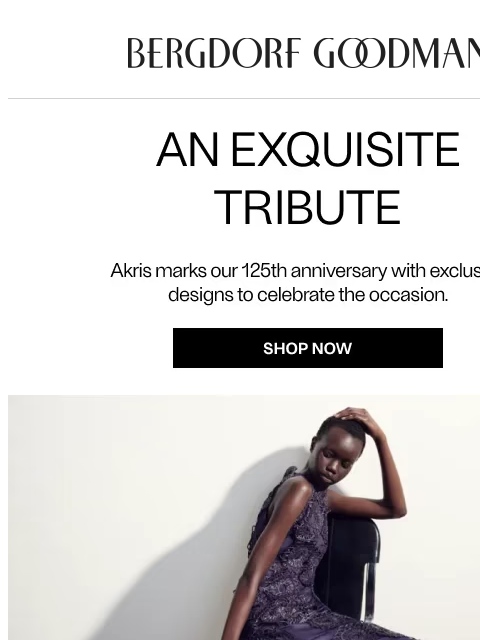 bergdorfgoodman newsletter: 125 Years of BG: AKRIS