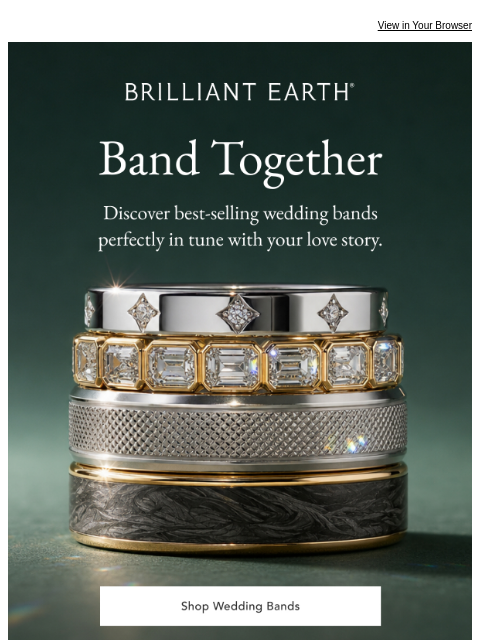 brilliantearth newsletter: TRENDING: Wedding Bands