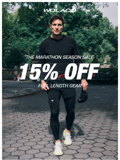 wolaco newsletter: Full Length Compression on SALE 🔥