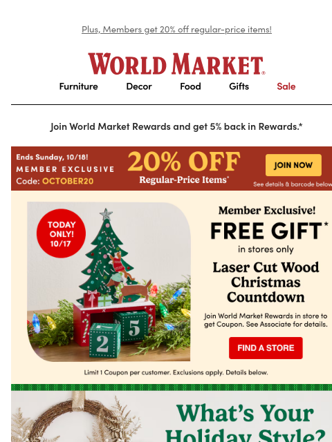 emailworldmarket newsletter: Today only: FREE GIFT! 🎁