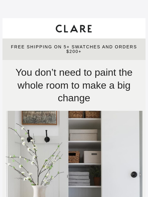 clare newsletter: We’re calling this the 1-gallon glow-up