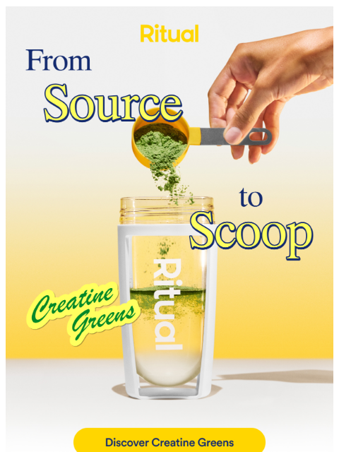 ritual newsletter: Daily greens to support healthy muscle & metabolis...