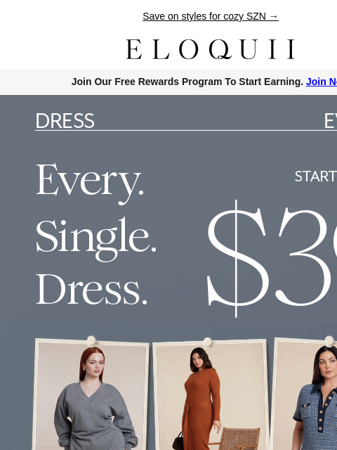 eloquii newsletter: Sweater dresses (starting at $39!) 🫶