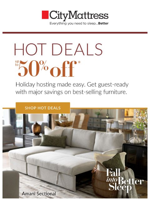 citymattress newsletter: Hot Deals: Up to 50% off hosting essentials
