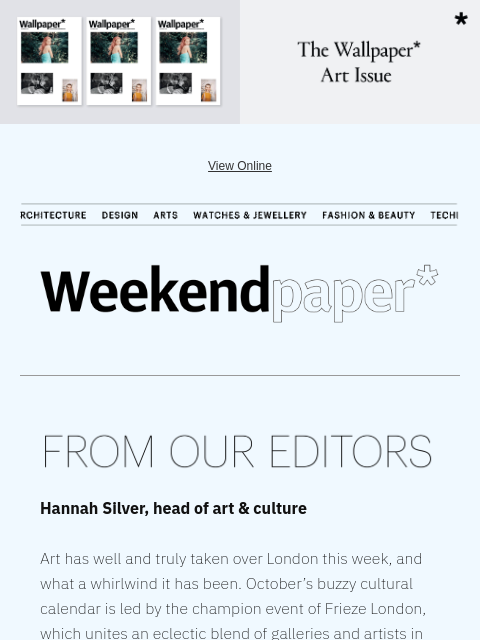 futureplc newsletter: Fantastic Frieze London