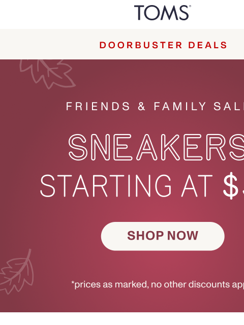 toms newsletter: VIP: Very Important Price Drop