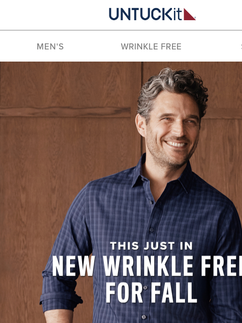 untuckit newsletter: NEW Wrinkle-Free Shirts! 👀