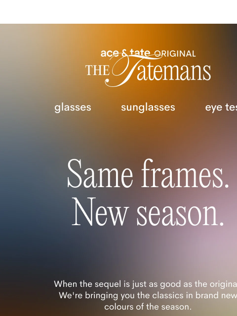 Same frames. New season. ‌ ‌ ‌ ‌ ‌ ‌ ‌ ‌ ‌ ‌ ‌ ‌ ‌ ‌ ‌ ‌ ‌ ‌ ‌ ‌ ‌ ‌ ‌ ‌ ‌ ‌ ‌ ‌ ‌ ‌ ‌ ‌ ‌ ‌ ‌ ‌ ‌ ‌ ‌ ‌ ‌ ‌ ‌ ‌ ‌ ‌ ‌ ‌ ‌ ‌ ‌ ‌ ‌ ‌ ‌ ‌ ‌ ‌ ‌ ‌ ‌ ‌ ‌ ‌ ‌ ‌ ‌ ‌ ‌ ‌ ‌ ‌ ‌ ‌ ‌ ‌ ‌ ‌ ‌ ‌ ‌ ‌ ‌ ‌ ‌ ‌ ‌ ‌