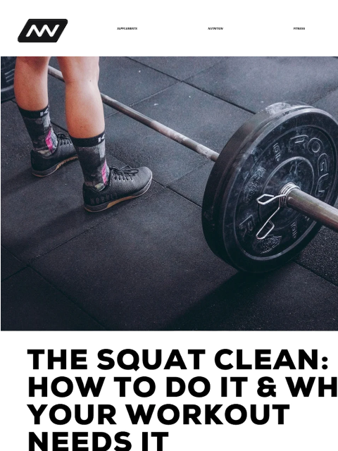 The squat clean is another name for the first half of the clean and jerk movement—a lift that's performed in Olympic weightlifting contests. SUPPLEMENTS NUTRITION FITNESS APPAREL If you've been