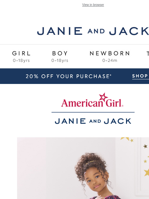 janieandjack newsletter: Match to match: American Girl x Janie & Jack