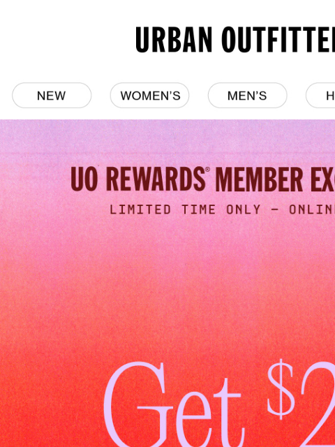 urbanoutfitters newsletter: earn $25 for your holiday shopping