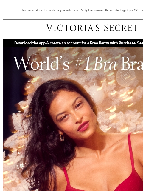 victoriassecret newsletter: Get Gifting—The World's Best Bras