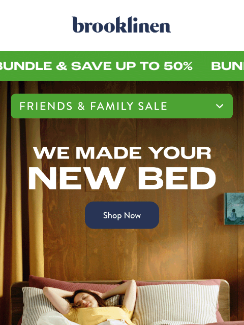 brooklinen newsletter: Up to 50% Off Bundles