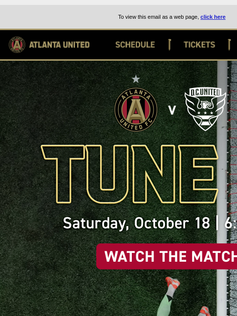 atlutd newsletter: Watch TONIGHT 📺 6:00pm