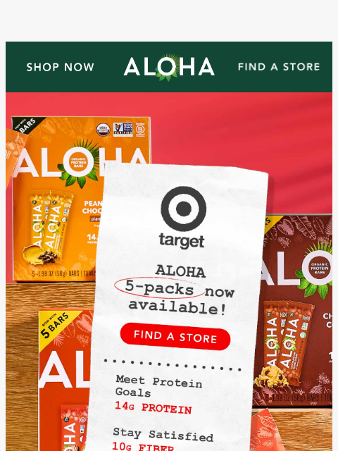 aloha newsletter: Sweet Tooth 🤝 Protein 🤝 Convenience