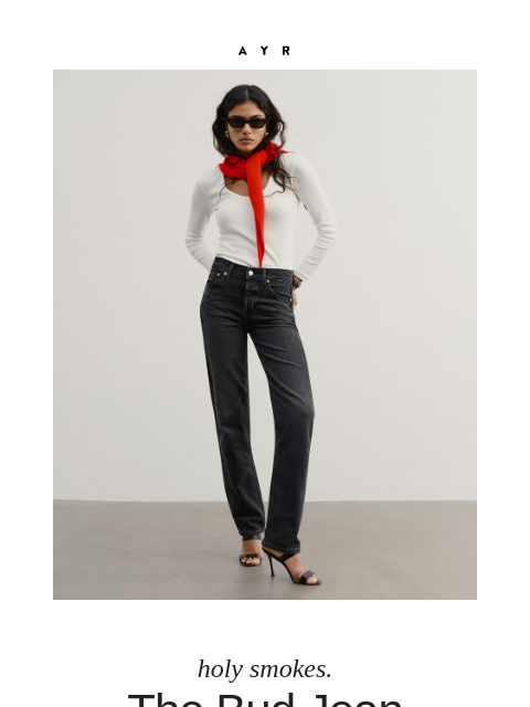 ayr newsletter: a perfect black jean