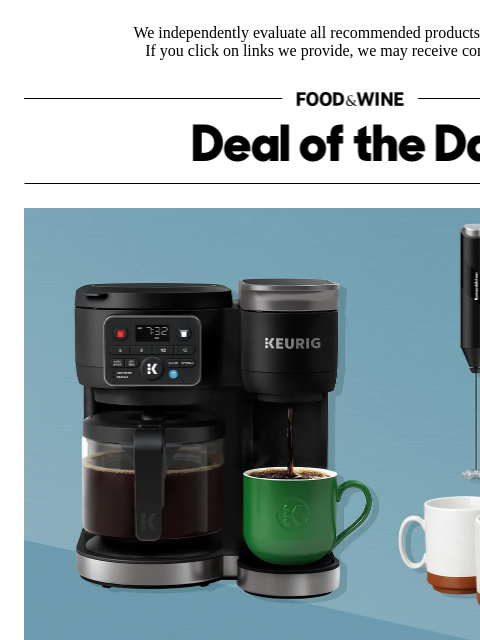 foodandwine newsletter: Deal Alert: Espresso Machines, Milk Frothers, and ...