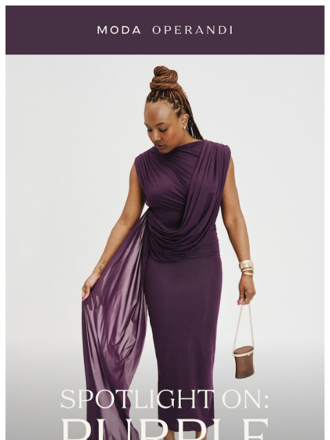 modaoperandi newsletter: Spotlight On: PURPLE