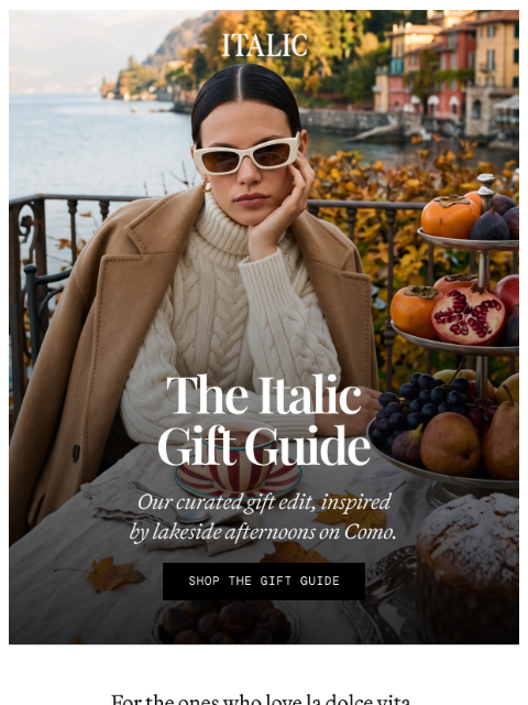 italic newsletter: The Italic Gift Guide Is Here