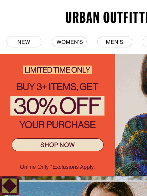 urbanoutfitters newsletter: Cool days, long nights, new fall fits