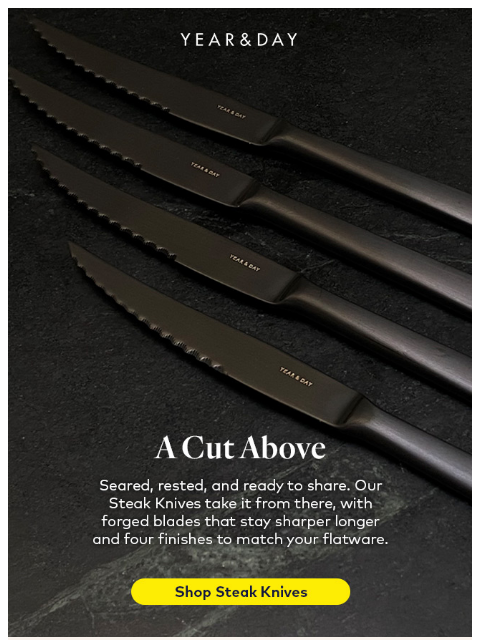 yearandday newsletter: Steak night, done right