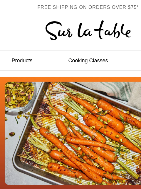 surlatable newsletter: Busy kitchens run on sheet pans.