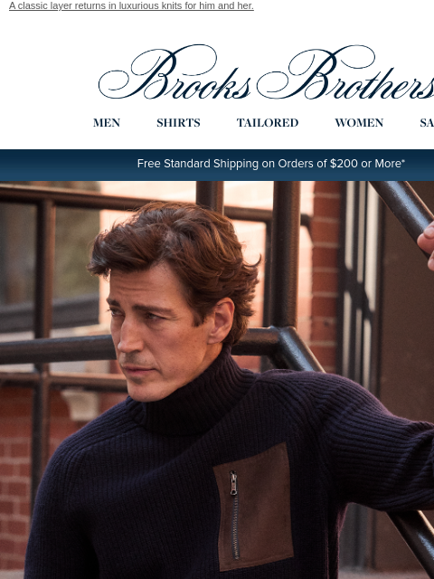 brooksbrothers newsletter: Turtleneck season, finally
