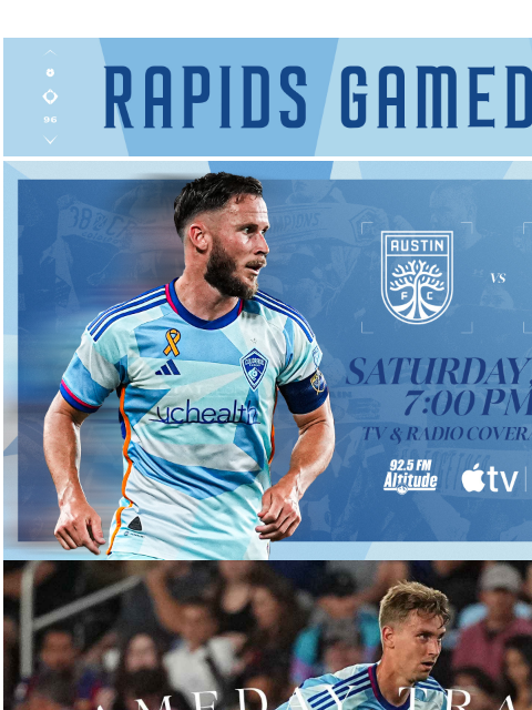 Tune in on MLS Season Pass CR_Header_600x100.jpg TONIGHT: Colorado Rapids vs Austin FC at 7:00 PM Game Trailer Tune-In on MLS Season Pass Our Mailing Address is: 6000 Victory Way, Commerce City, CO