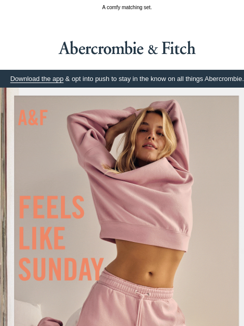 abercrombie newsletter: Sundays call for...