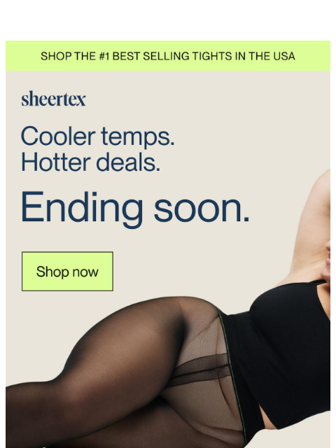 sheertex newsletter: Blink and you'll miss these tights