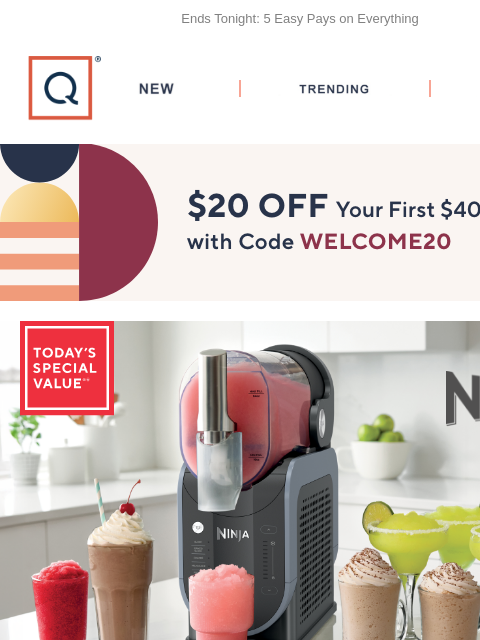 qvcemail newsletter: The Coolest Gift: Ninja SLUSHi + Get $20 Off