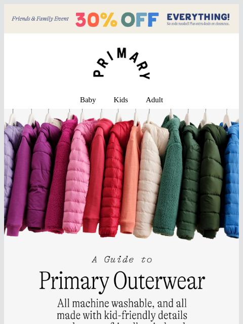 primary newsletter: Warm, warmer, and warmest puffer styles 🌤️🌡️❄️
