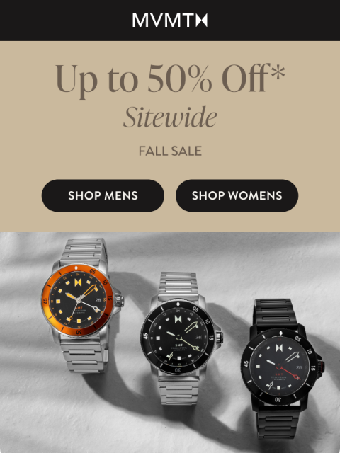 mvmt newsletter: ⏳ Last Day: Fall Sale Ends Tonight