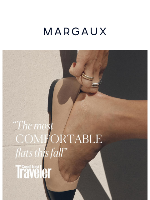margauxny newsletter: "The most comfortable flats this fall"